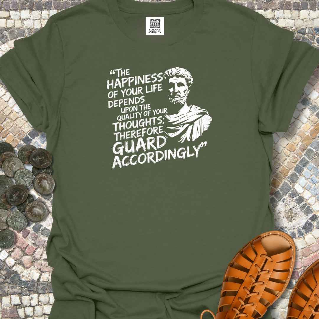 Quality of Your Thoughts Marcus Aurelius Stoic Quote T-Shirt