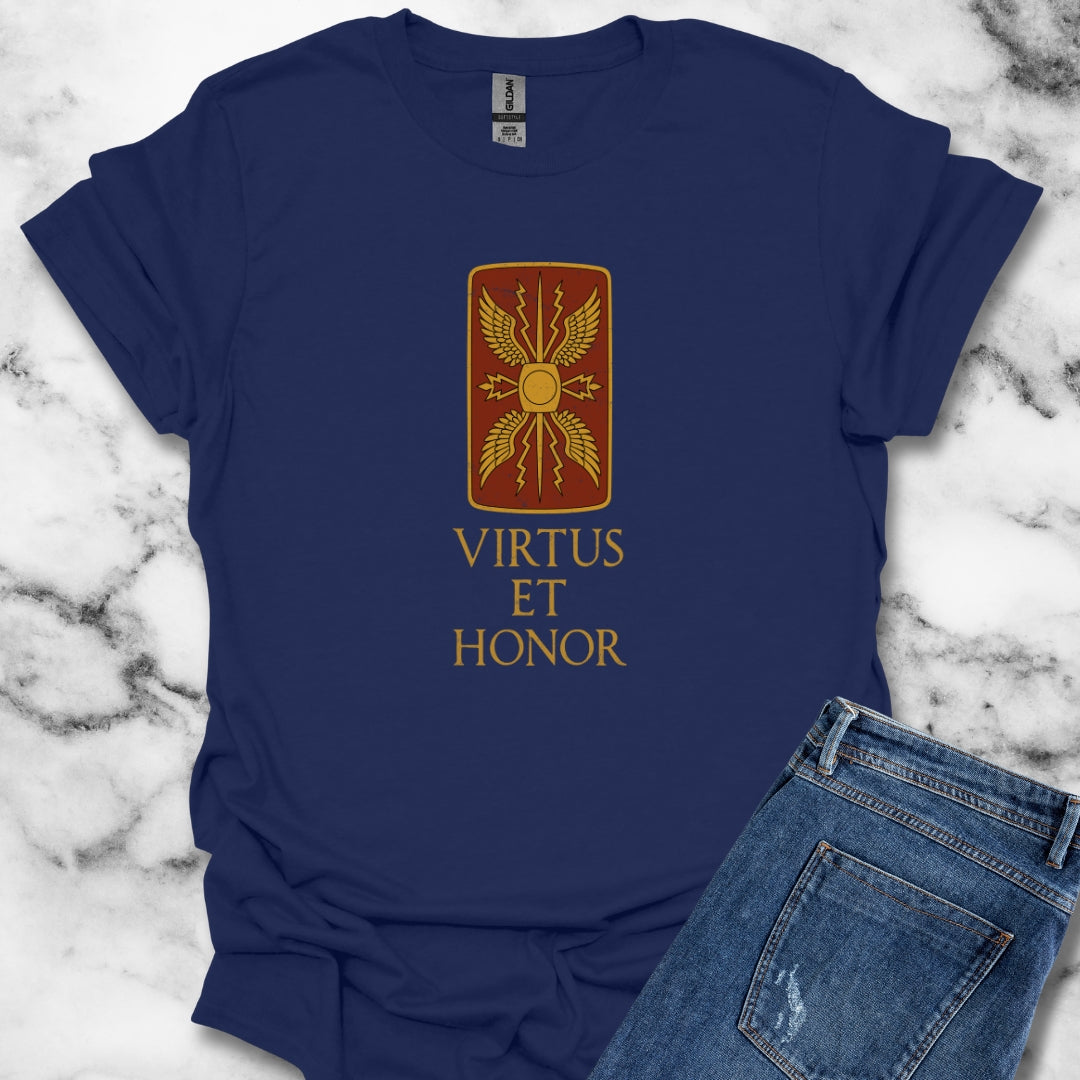 Virtus et Honor Scutum Ancient Rome T-Shirt