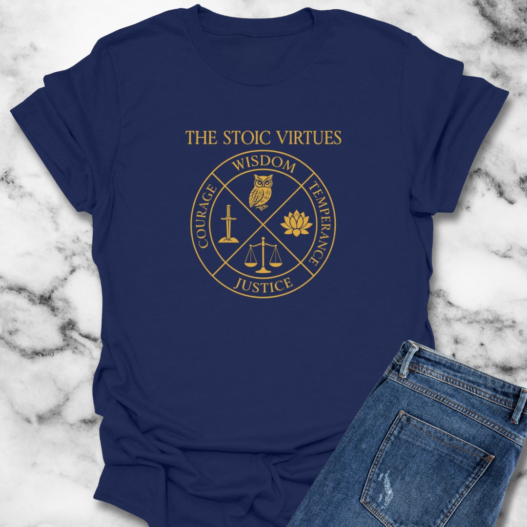 Stoic Virtues Wisdom Temperance Courage JusticeT-Shirt
