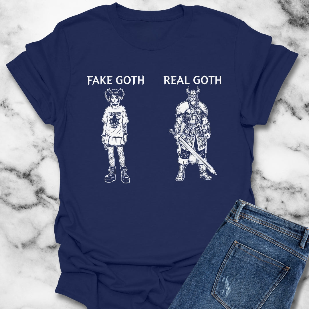 Fake Goth Real Goth Unisex Lightweight T-Shirt
