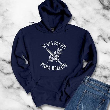 Si Vis Pacem Para Bellum If You Want Peace Prepare for War Unisex Heavy Blend™ Hooded Sweatshirt