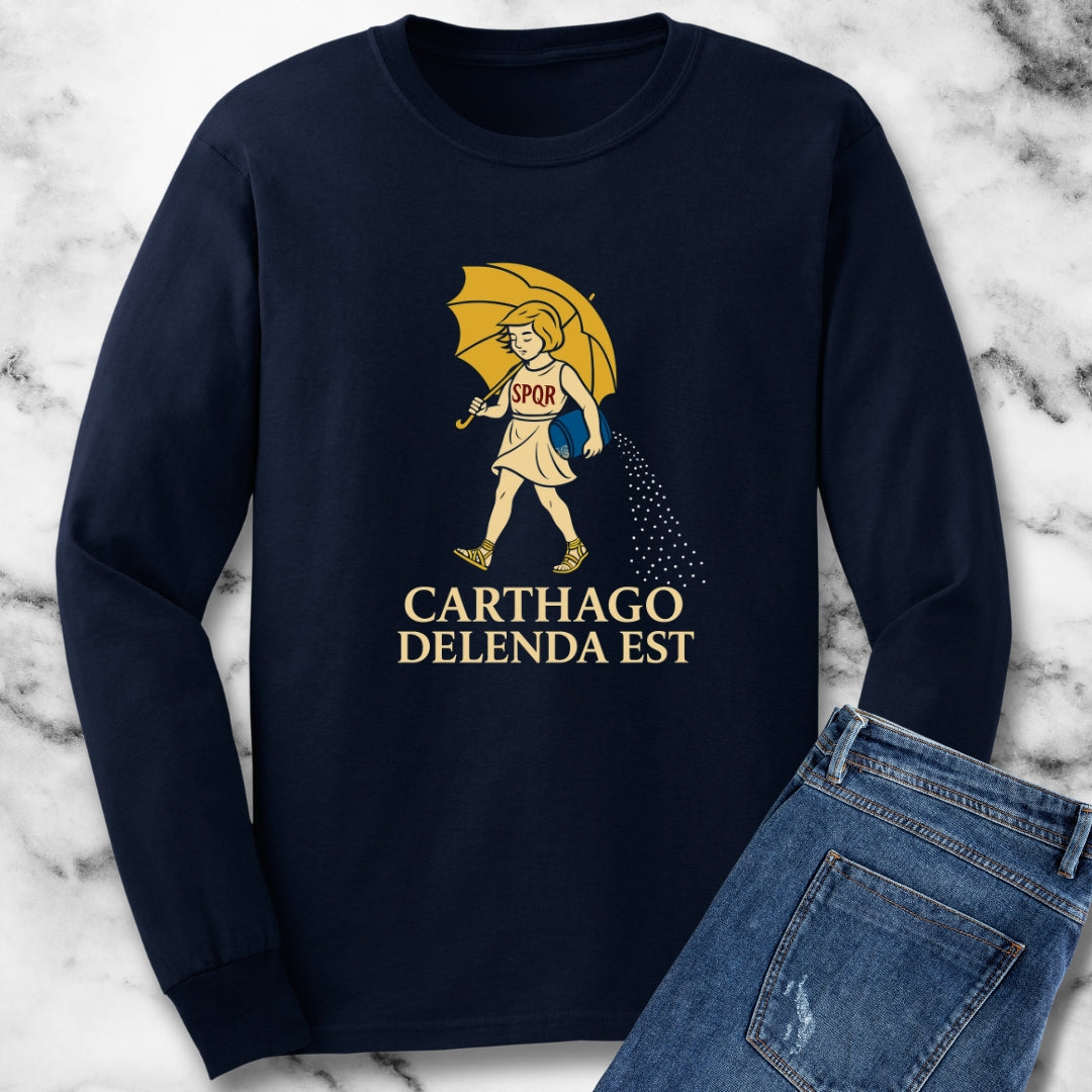 Carthago Delenda Est Morton's Girl Unisex Long Sleeve Tee