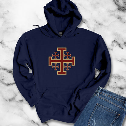 Jerusalem Crosses Crusaders Unisex Heavy Blend™ Hooded Sweatshirt