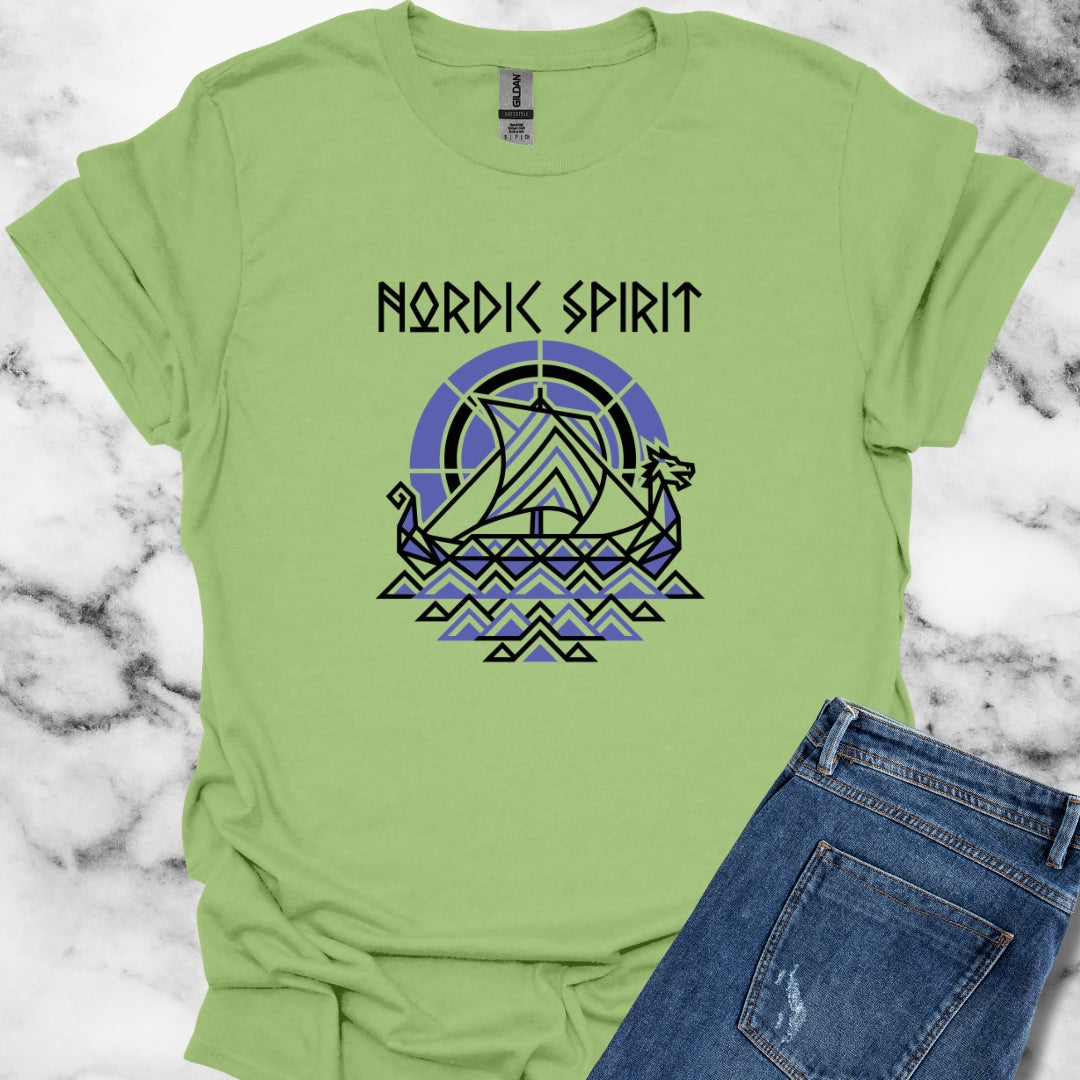 Norid Spirit Viking Longbow Modernist Unisex Lightweight T-Shirt