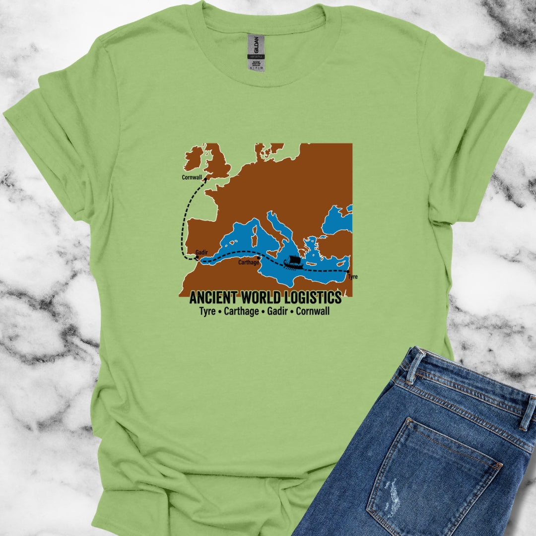 Phoenicians Ancient Shipping Maritime Unisex Lightweight T-Shirt