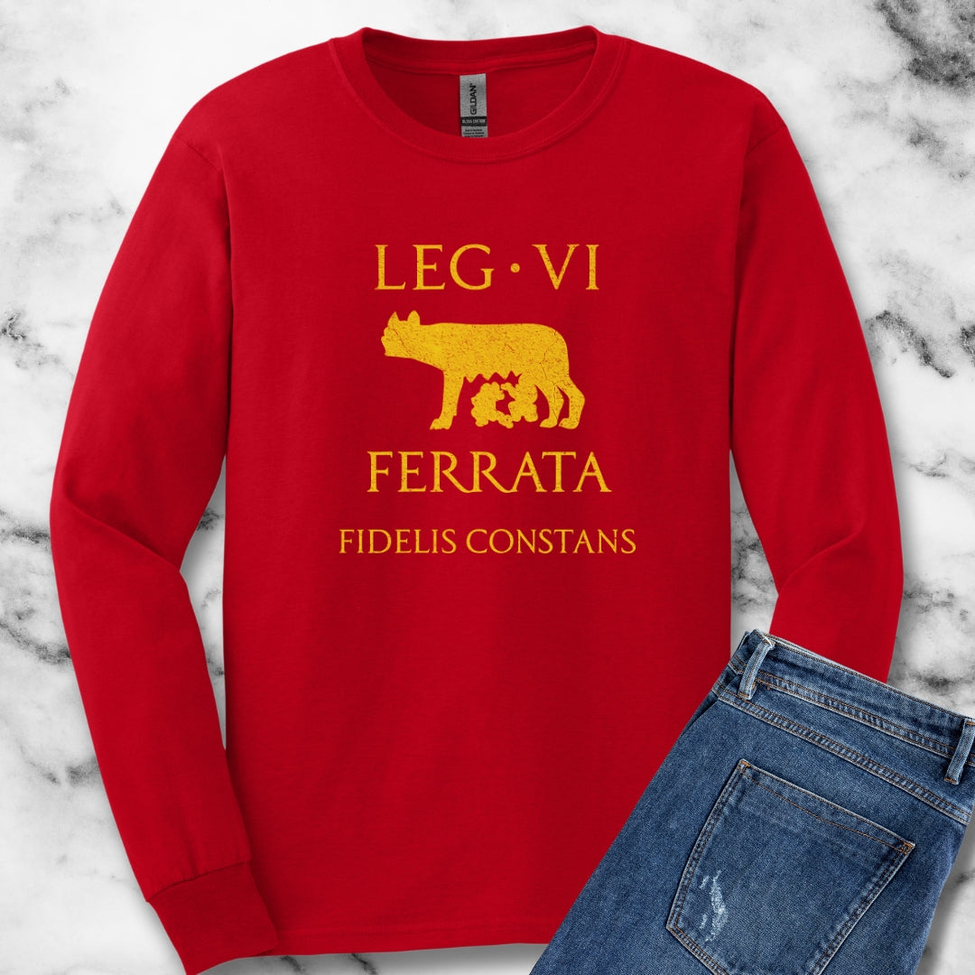 Legio VI Ferrata She Wolf  Roman Legion Unisex Long Sleeve Tee