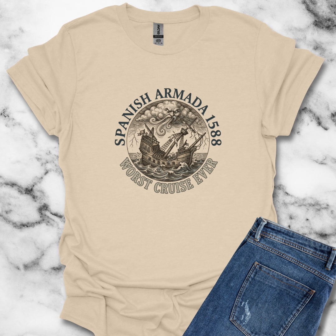 Spanish Armada Worst Cruise Ever Unisex Lightweight T-Shirt