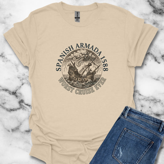Spanish Armada Worst Cruise Ever Unisex Lightweight T-Shirt