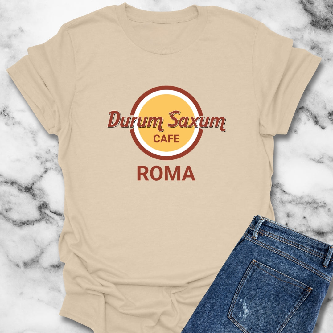 Durum Saxum Roma Hard Rock in Latin T-Shirt