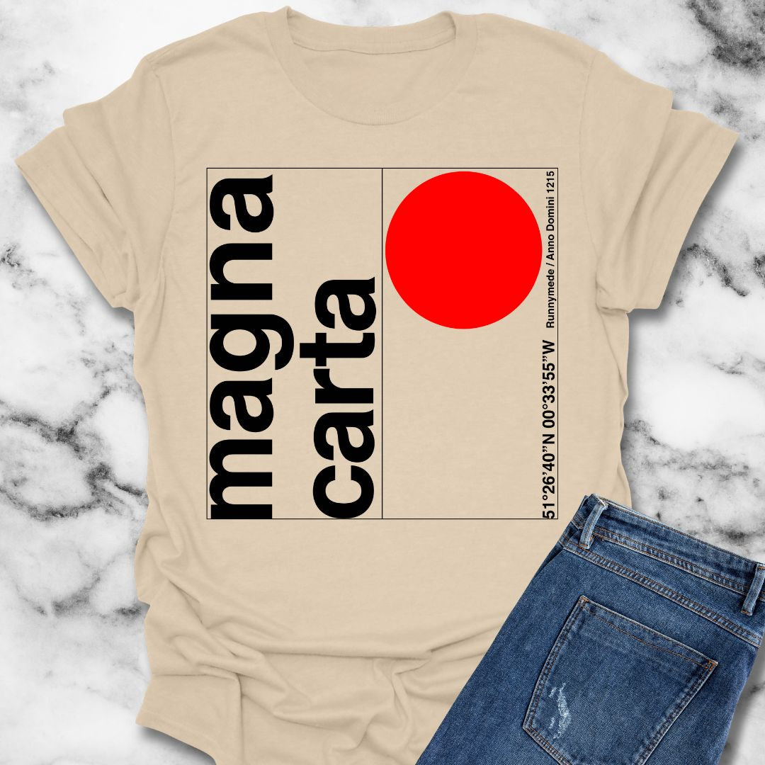 Minimalist Typography Magna Carta T-Shirt