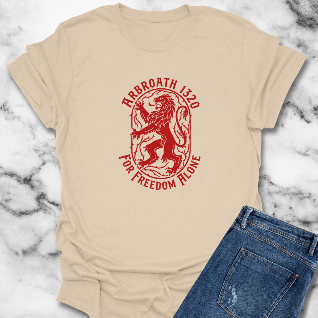 Document of Arbroath For Freedom Alone Scotland Unisex Lightweight T-Shirt