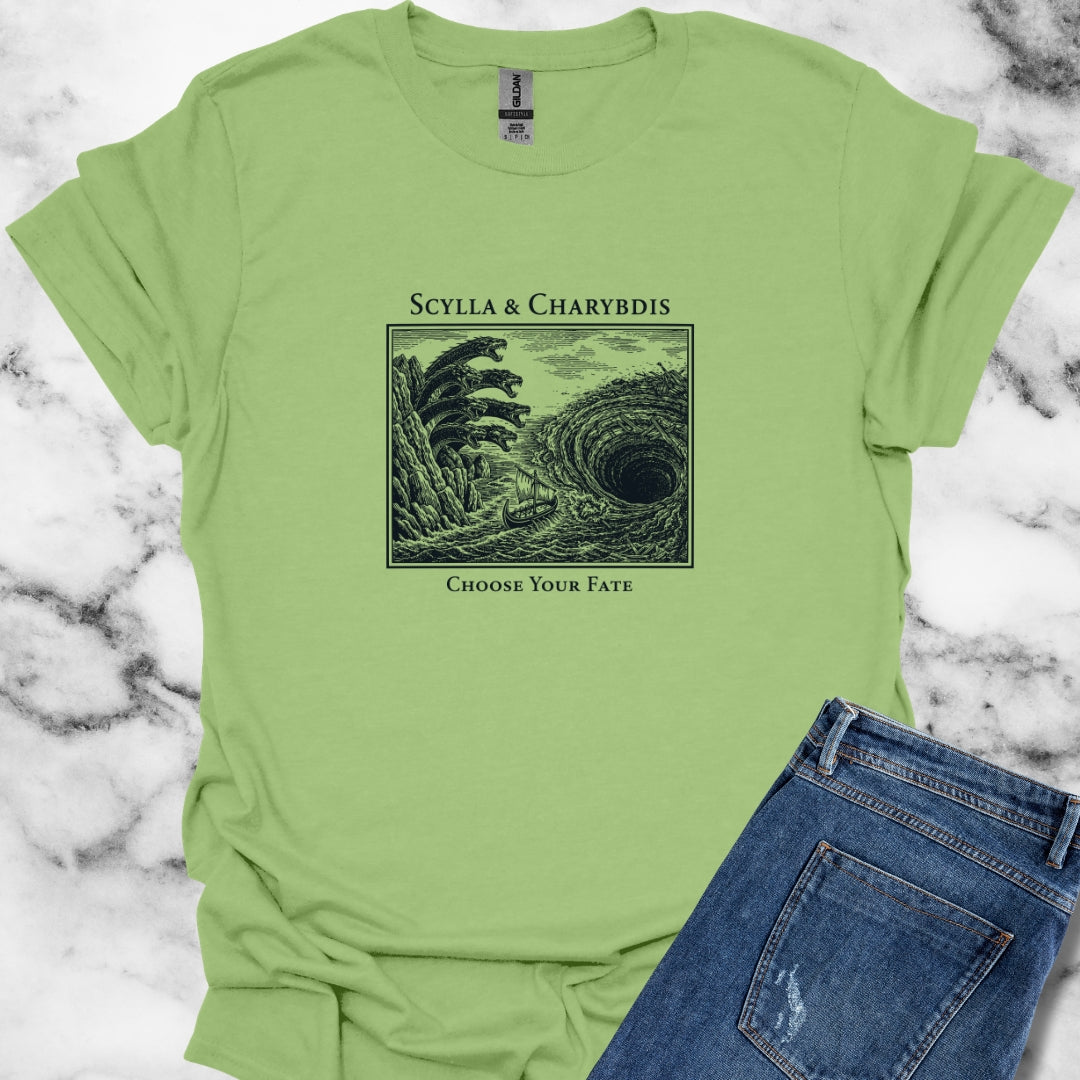Scylla Charybdis Choose Your Fate Unisex Lightweight T-Shirt