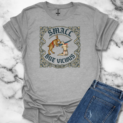 Small But Vicious Rabbit Medieval Marginalia T-Shirt