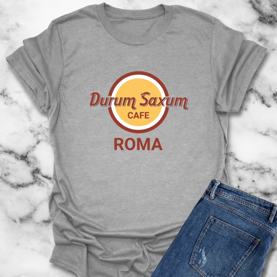 Durum Saxum Roma Hard Rock in Latin T-Shirt