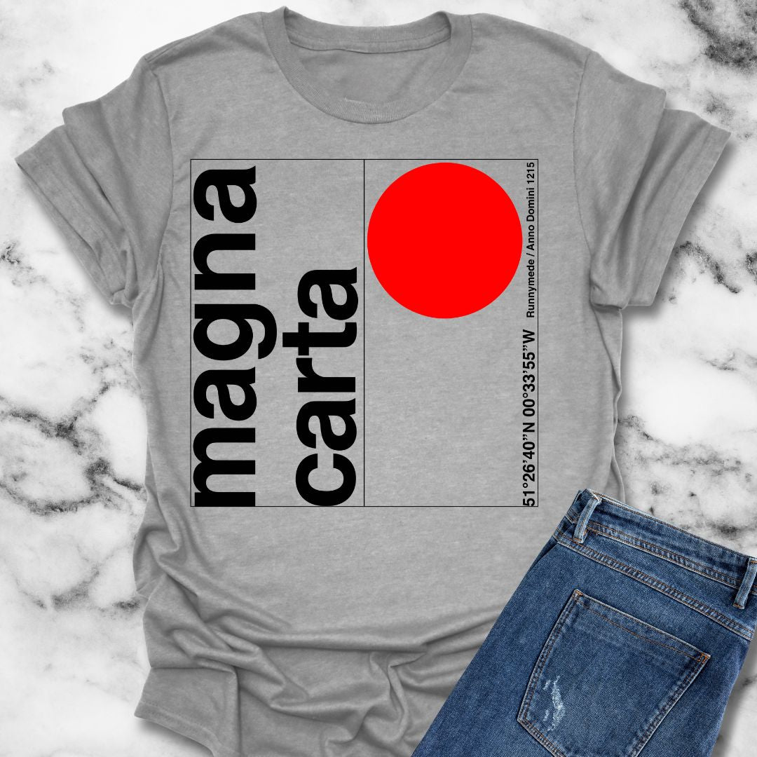 Minimalist Typography Magna Carta T-Shirt
