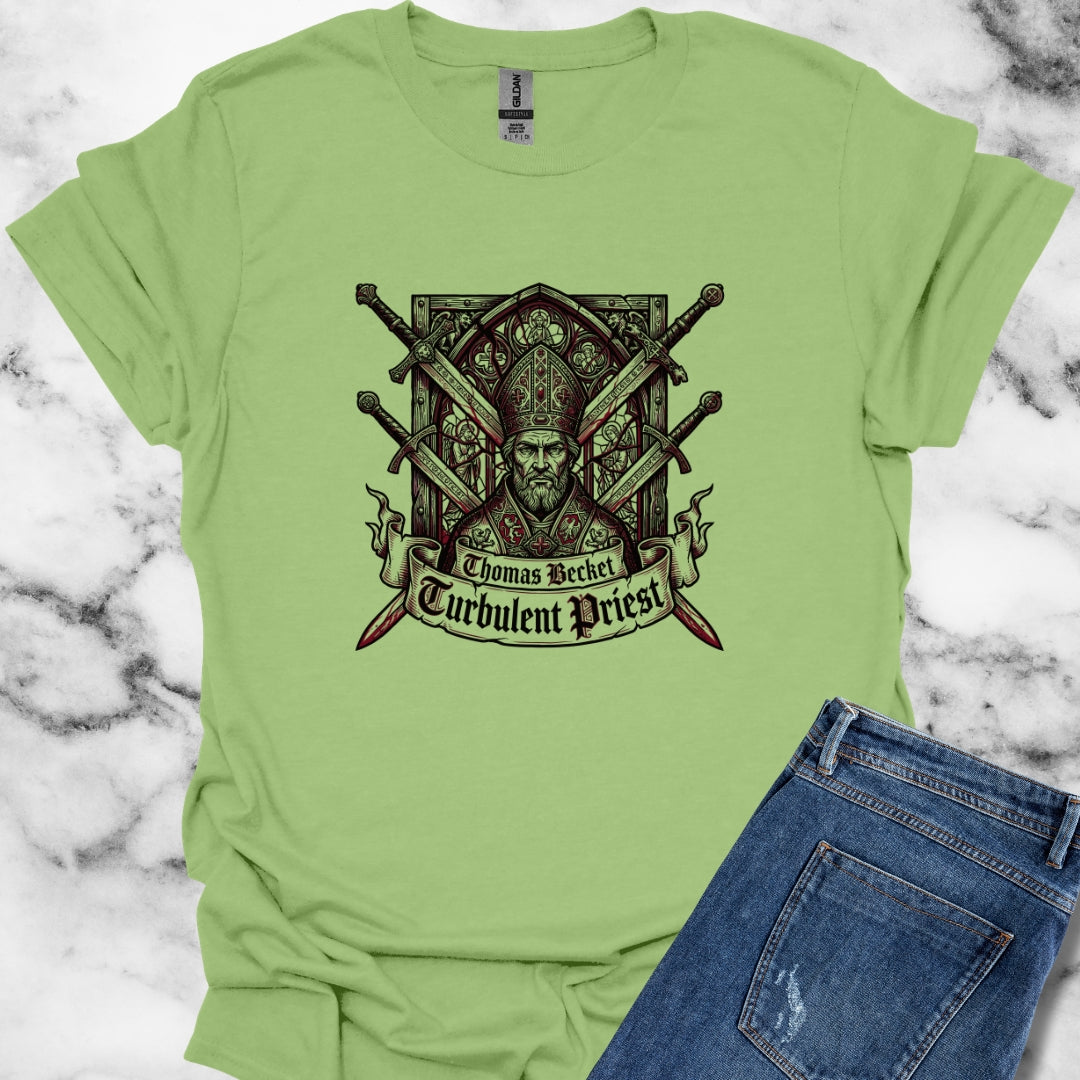 Thomas Becket Turbulent Priest Unisex Lightweight T-Shirt