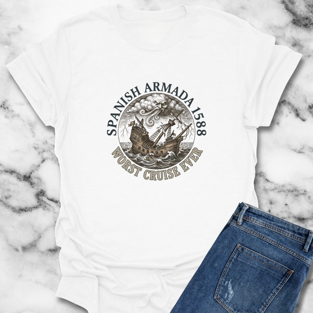 Spanish Armada Worst Cruise Ever Unisex Lightweight T-Shirt