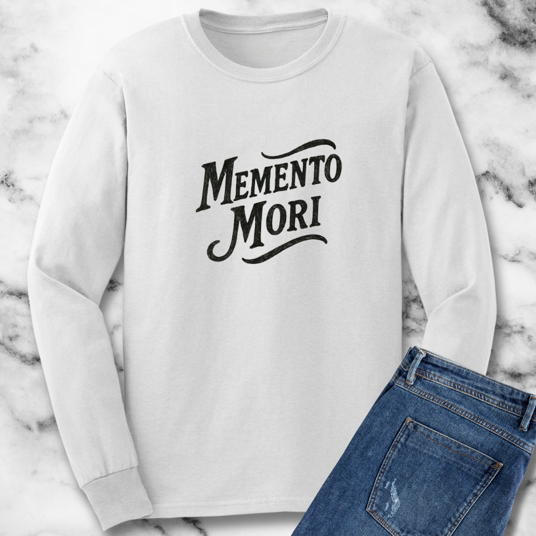 Memento Mori Stoic Remember You Will Die Unisex Long Sleeve Tee