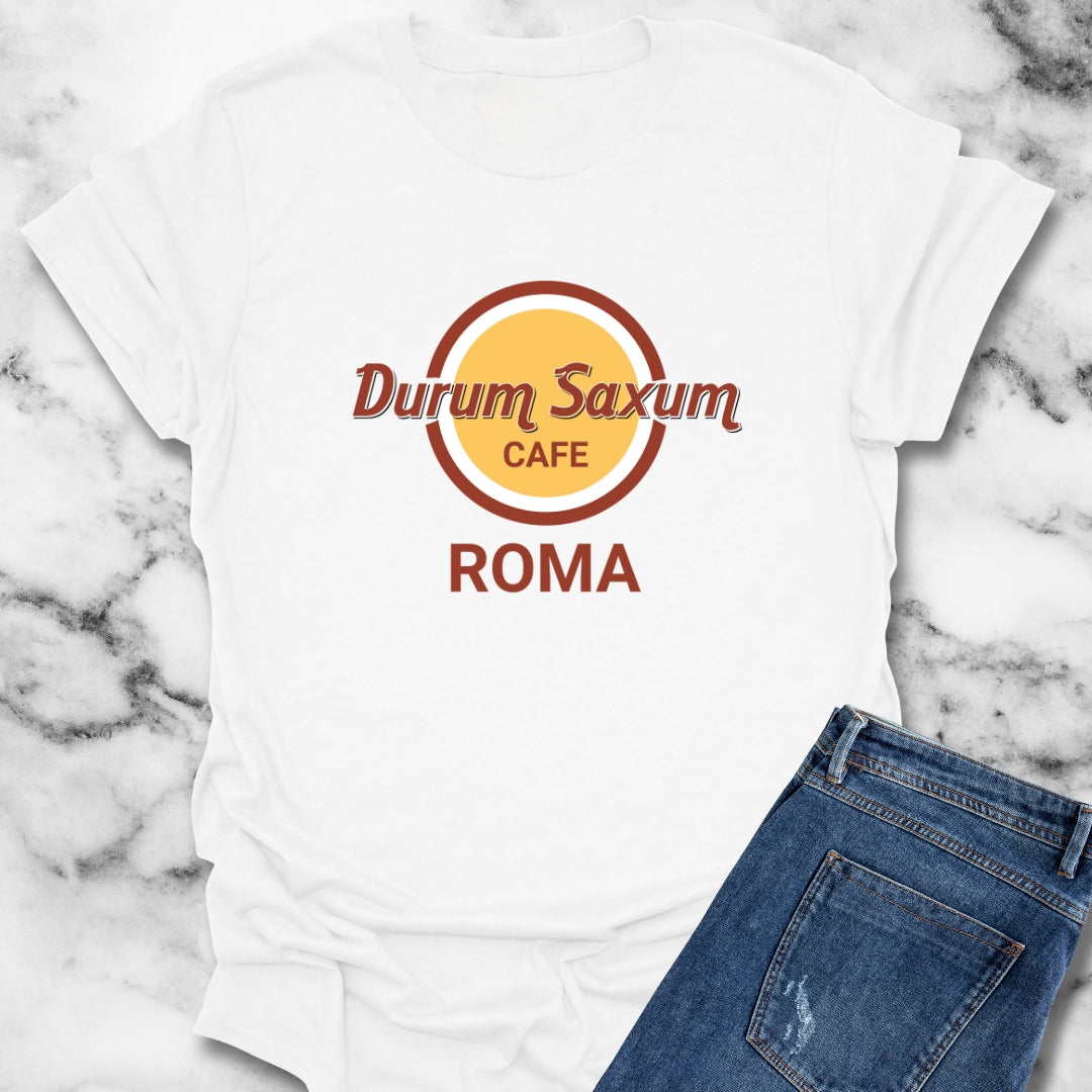 Durum Saxum Roma Hard Rock in Latin T-Shirt