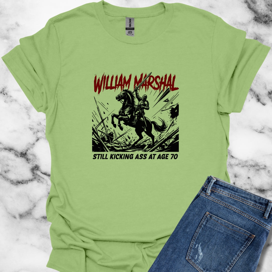William Marshal Kicking Ass Age 70 Unisex Softstyle T-Shirt